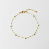 Pulseira Banhada a Ouro com Esferas Delicadas