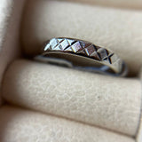 Anel Geométrico Banhado a Ródio